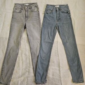 Zara High Waisted Skinny Jeans Bundle Of 2, Size 4